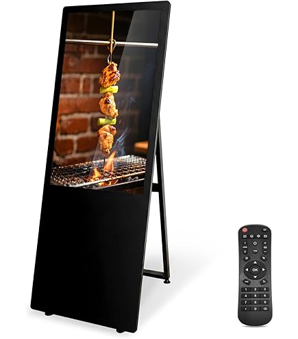 デジタルサイネージ 32型 スタンド付 液晶ディスプレイ A型スタンド　黒 Amazon.co.jp: サインキングダム デジタルサイネージ 32型 スタンド付